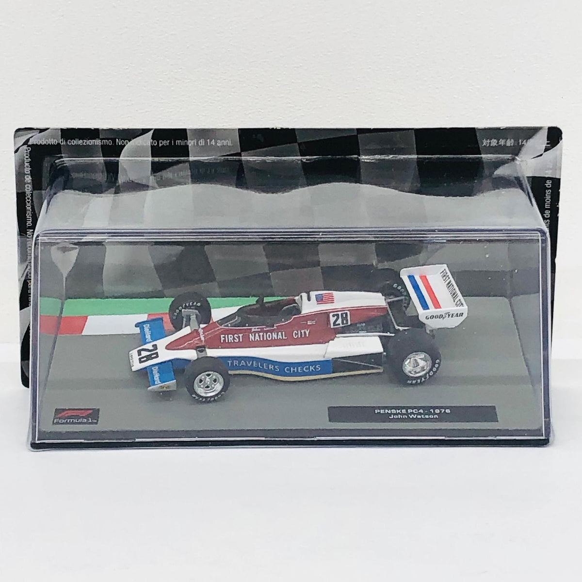 おもちゃ・玩具 [単品] 1/43 PENSKE PC4 1976 John Watson #28(ホワイト×レッド×ブルー) 「F1マシンコレクション全国版 83」 同梱品 PENSKE PC4 1976 John Watson 1/43スケール【加古川物流】