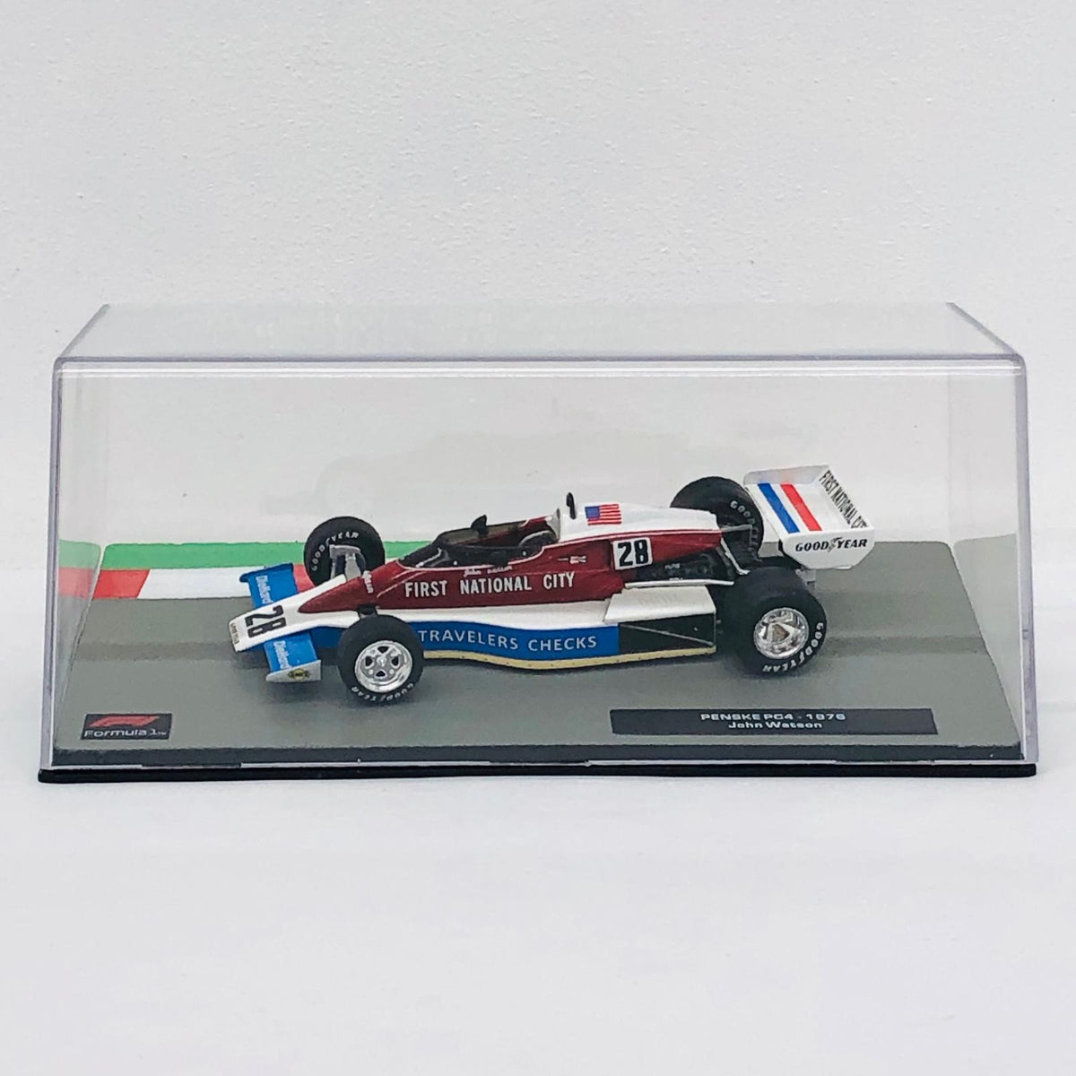 おもちゃ・玩具 [単品] 1/43 PENSKE PC4 1976 John Watson #28(ホワイト×レッド×ブルー) 「F1マシンコレクション全国版 83」 同梱品 PENSKE PC4 1976 John Watson 1/43スケール【加古川物流】