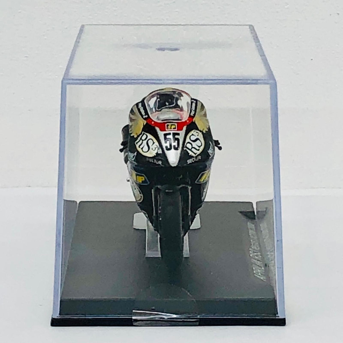 おもちゃ・玩具 [単品] 1/24 APRILIA RS3 #55 REGIS LACONI 2002(ブラック×レッド×シルバー) 「隔週刊チャンピオン・バイク・コレクション」 同梱品 APRILIA RS3 #55 REGIS LACONI 2002 1/24スケール【加古川物流】