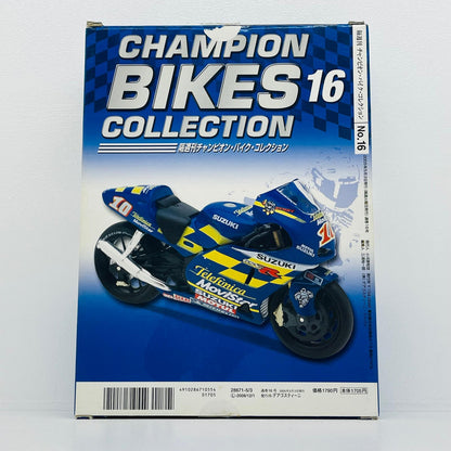 おもちゃ・玩具 [単品] 1/24 SUZUKI GSV-R #10 KENNY ROBERTS JR 2002(ブルー×イエロー) 「隔週刊チャンピオン・バイク・コレクション」 同梱品 SUZUKI GSV-R #10 KENNY ROBERTS JR 2002 1/24スケール【加古川物流】