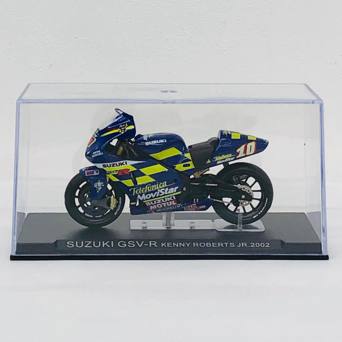 おもちゃ・玩具 [単品] 1/24 SUZUKI GSV-R #10 KENNY ROBERTS JR 2002(ブルー×イエロー) 「隔週刊チャンピオン・バイク・コレクション」 同梱品 SUZUKI GSV-R #10 KENNY ROBERTS JR 2002 1/24スケール【加古川物流】