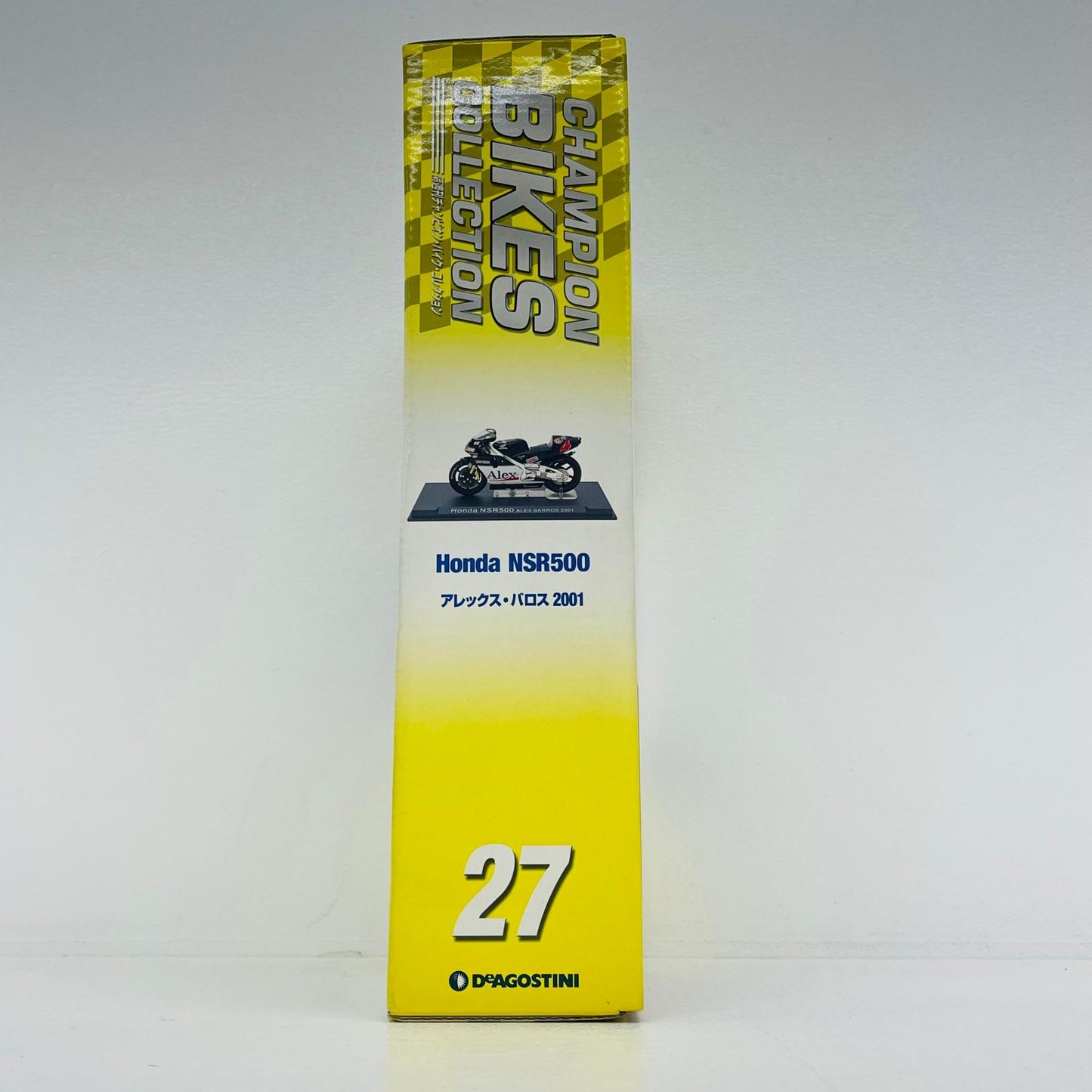 おもちゃ・玩具 [単品] 1/24 HONDA NSR500 #4 ALEX BARROS 2001(ブラック×ホワイト) 「隔週刊チャンピオン・バイク・コレクション No.27」 同梱品 HONDA NSR500 #4 ALEX BARROS 2001 1/24スケール【加古川物流】