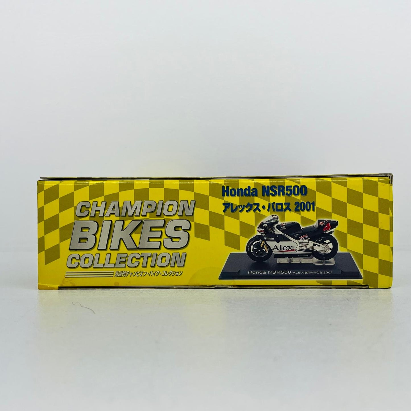 おもちゃ・玩具 [単品] 1/24 HONDA NSR500 #4 ALEX BARROS 2001(ブラック×ホワイト) 「隔週刊チャンピオン・バイク・コレクション No.27」 同梱品 HONDA NSR500 #4 ALEX BARROS 2001 1/24スケール【加古川物流】