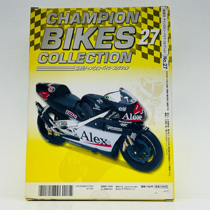 おもちゃ・玩具 [単品] 1/24 HONDA NSR500 #4 ALEX BARROS 2001(ブラック×ホワイト) 「隔週刊チャンピオン・バイク・コレクション No.27」 同梱品 HONDA NSR500 #4 ALEX BARROS 2001 1/24スケール【加古川物流】