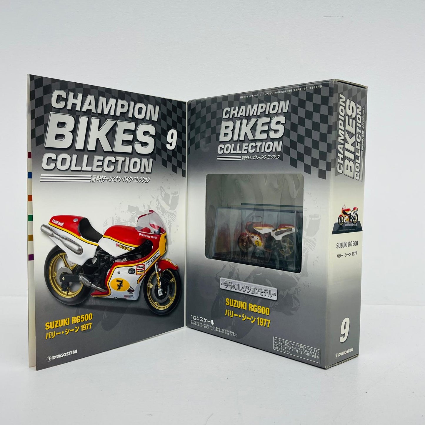 おもちゃ・玩具 [単品] 1/24 SUZUKI RG500 #7 BARRY SHEENE 1977(ホワイト×レッド×イエロー) 「隔週刊チャンピオン・バイク・コレクション」 同梱品 SUZUKI RG500 #7 BARRY SHEENE 1977 1/24スケール【加古川物流】