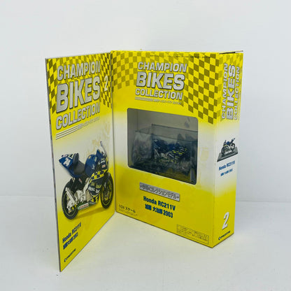 おもちゃ・玩具 [単品] 1/24 HONDA RC211V #74 DAIJIRO KATO 2003(ブルー×イエロー) 「隔週刊チャンピオン・バイク・コレクション No.2」 同梱品 HONDA RC211V #74 DAIJIRO KATO 2003 1/24スケール【加古川物流】