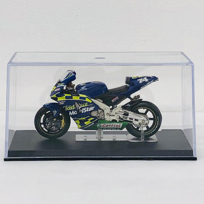 おもちゃ・玩具 [単品] 1/24 HONDA RC211V #74 DAIJIRO KATO 2003(ブルー×イエロー) 「隔週刊チャンピオン・バイク・コレクション No.2」 同梱品 HONDA RC211V #74 DAIJIRO KATO 2003 1/24スケール【加古川物流】