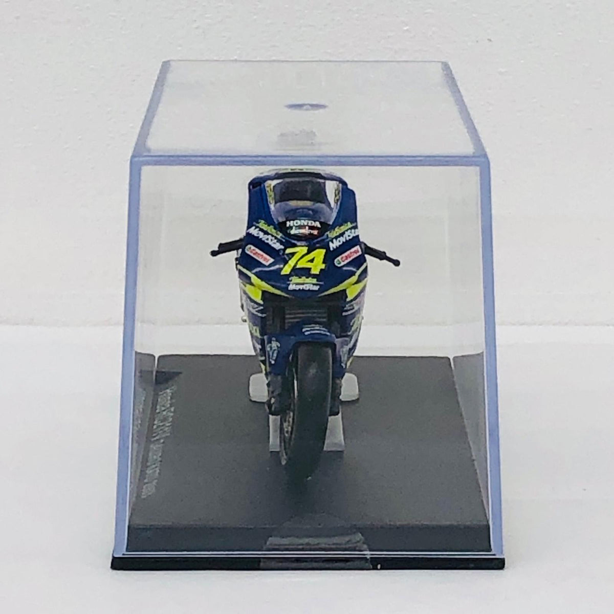おもちゃ・玩具 [単品] 1/24 HONDA RC211V #74 DAIJIRO KATO 2003(ブルー×イエロー) 「隔週刊チャンピオン・バイク・コレクション No.2」 同梱品 HONDA RC211V #74 DAIJIRO KATO 2003 1/24スケール【加古川物流】