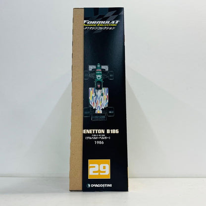 おもちゃ・玩具 [単品] 1/43 BENETTON B186 1986 #20(グリーン×ホワイト) 「F1マシンコレクション全国版 29」 同梱品 BENETTON B186 1986 1/43スケール【加古川物流】