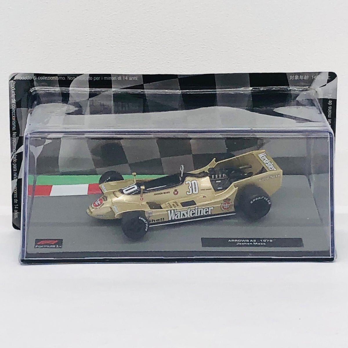 おもちゃ・玩具 [単品] 1/43 ARROWS A2 1979 Jochen Mass #30(ゴールド) 「F1マシンコレクション全国版 73」 同梱品 ARROWS A2 1979 Jochen Mass 1/43スケール【加古川物流】