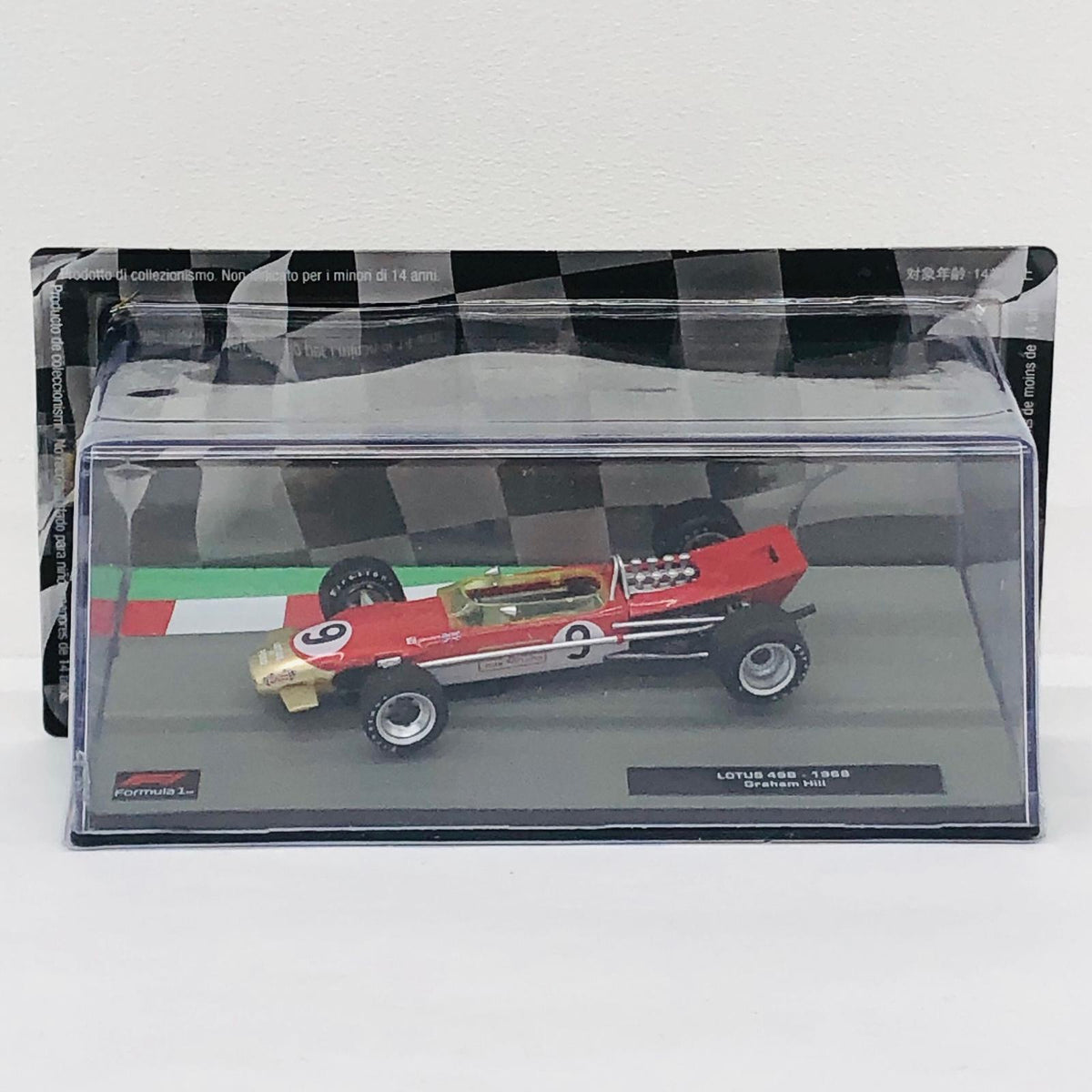おもちゃ・玩具 [単品] 1/43 LOTUS 49B 1968 #9 グラハム・ヒル(レッド×ホワイト×ゴールド) 「F1マシンコレクション全国版 79」 同梱品 LOTUS 49B 1968 #9 グラハム・ヒル 1/43スケール【加古川物流】