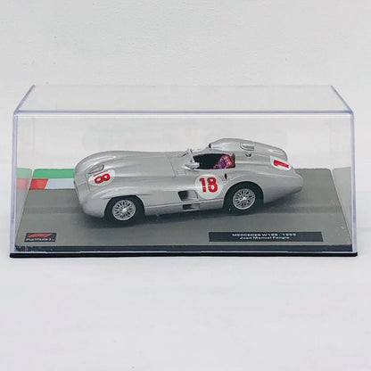おもちゃ・玩具 [単品] 1/43 MERCEDES W196 1955 Juan Manual Fangio #18(シルバー) 「F1マシンコレクション全国版 58」 同梱品 MERCEDES W196 1955 Juan Manual Fangio 1/43スケール【加古川物流】