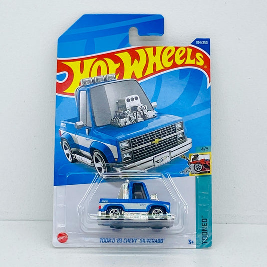 おもちゃ・玩具 1/64トューンド’83シェビーシルバラード「HotWheelsTOONED」[HHF04] トューンド’83シェビーシルバラード 1/64スケール【加古川物流】