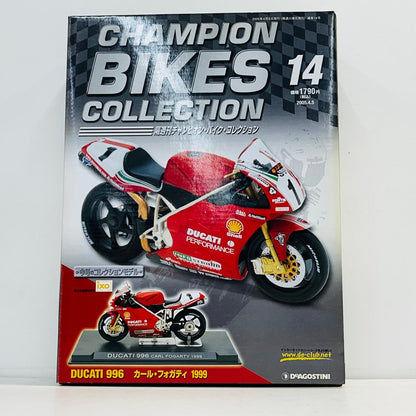 おもちゃ・玩具 [単品] 1/24 DUCATI 996 CARL FOGARTY 1999(レッド) 「隔週刊チャンピオン・バイク・コレクション」 同梱品 DUCATI 996 CARL FOGARTY 1999 1/24スケール【加古川物流】