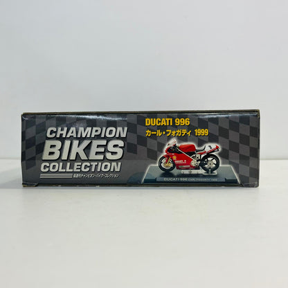 おもちゃ・玩具 [単品] 1/24 DUCATI 996 CARL FOGARTY 1999(レッド) 「隔週刊チャンピオン・バイク・コレクション」 同梱品 DUCATI 996 CARL FOGARTY 1999 1/24スケール【加古川物流】