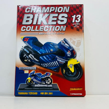 おもちゃ・玩具 [単品] 1/24 YAMAHA YZR500 #56 SHINYA NAKANO 2001(ブルー×イエロー) 「隔週刊チャンピオン・バイク・コレクション」 同梱品 YAMAHA YZR500 #56 SHINYA NAKANO 2001 1/24スケール【加古川物流】