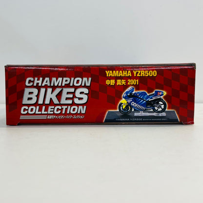 おもちゃ・玩具 [単品] 1/24 YAMAHA YZR500 #56 SHINYA NAKANO 2001(ブルー×イエロー) 「隔週刊チャンピオン・バイク・コレクション」 同梱品 YAMAHA YZR500 #56 SHINYA NAKANO 2001 1/24スケール【加古川物流】