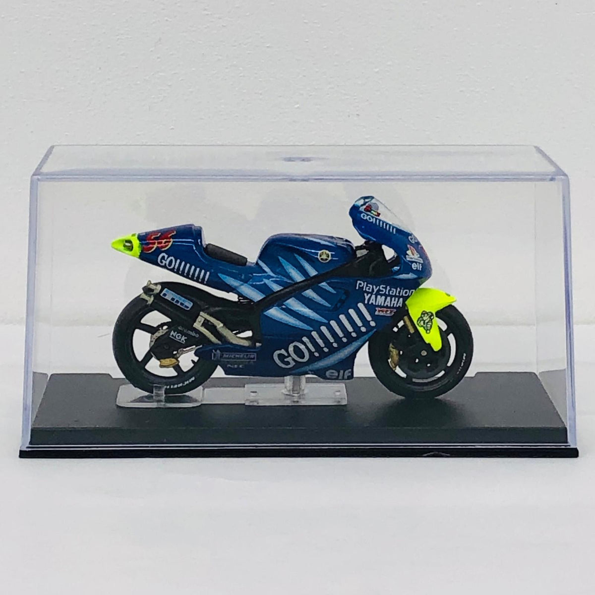 おもちゃ・玩具 [単品] 1/24 YAMAHA YZR500 #56 SHINYA NAKANO 2001(ブルー×イエロー) 「隔週刊チャンピオン・バイク・コレクション」 同梱品 YAMAHA YZR500 #56 SHINYA NAKANO 2001 1/24スケール【加古川物流】