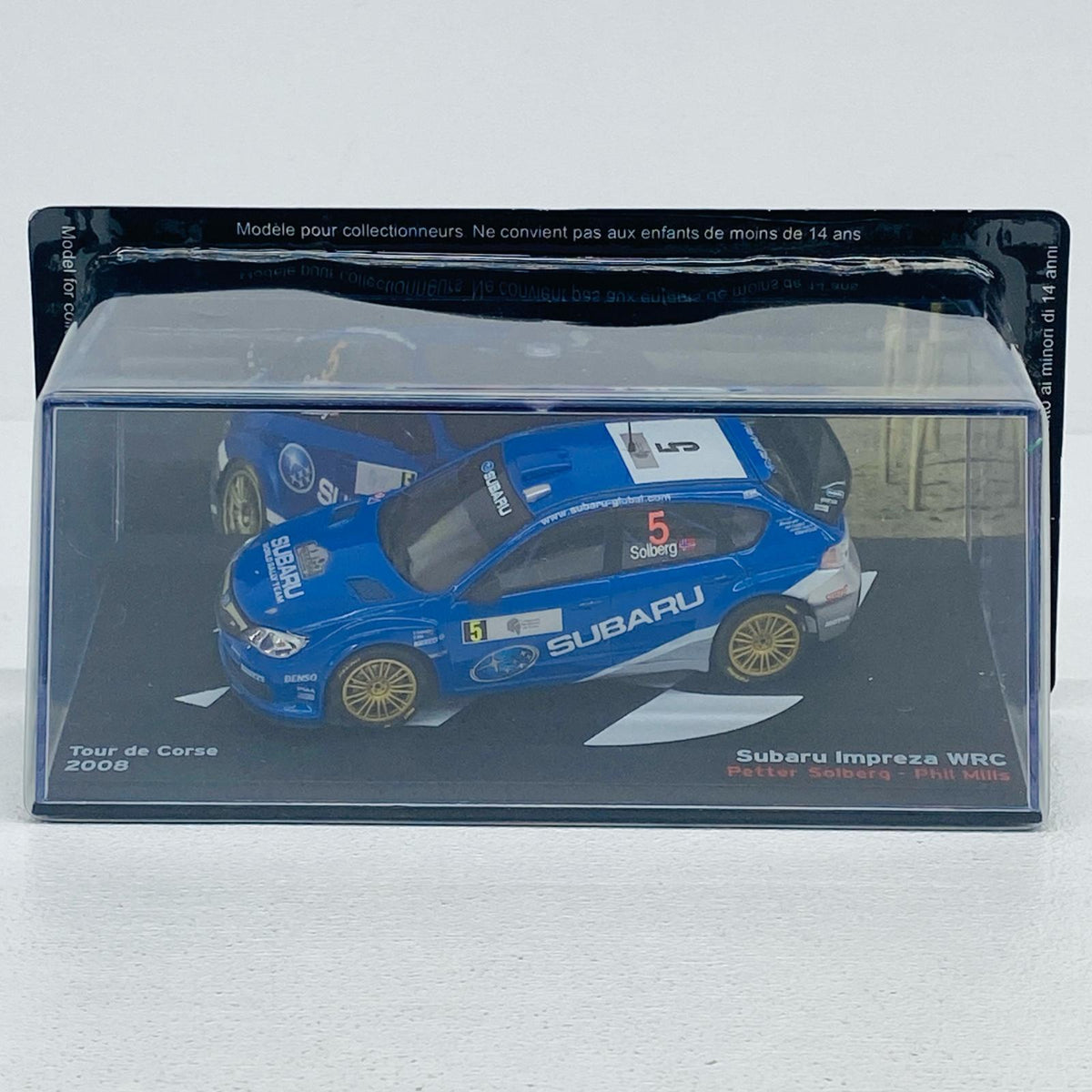 おもちゃ・玩具 [単品] 1/43 スバル インプレッサ WRC2008 Tour de Corse #5 DENSO(ブルー×ホワイト) 「ラリーカーコレクション全国版 3」 同梱品 スバル インプレッサ WRC2008 Tour de Corse #5 DENSO 1/43スケール【加古川物流】