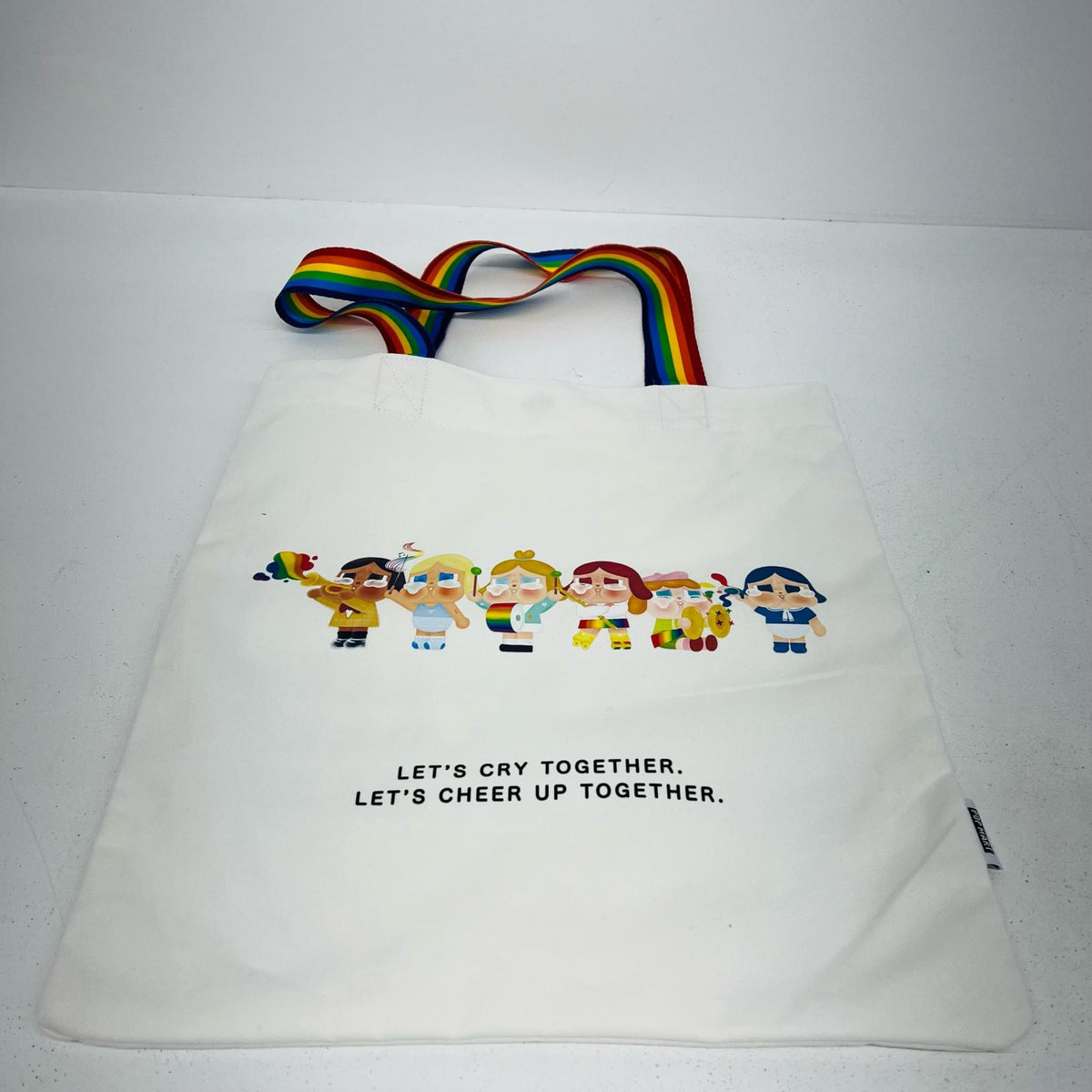 その他ホビー White Ver. CRYBABY CHEER UP BABY! シリーズ キャンバス キャンバスバッグWhite Ver. CRYBABY CHEER UP BABY! シリーズ【加古川物流】