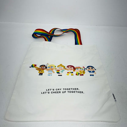 その他ホビー White Ver. CRYBABY CHEER UP BABY! シリーズ キャンバス キャンバスバッグWhite Ver. CRYBABY CHEER UP BABY! シリーズ【加古川物流】