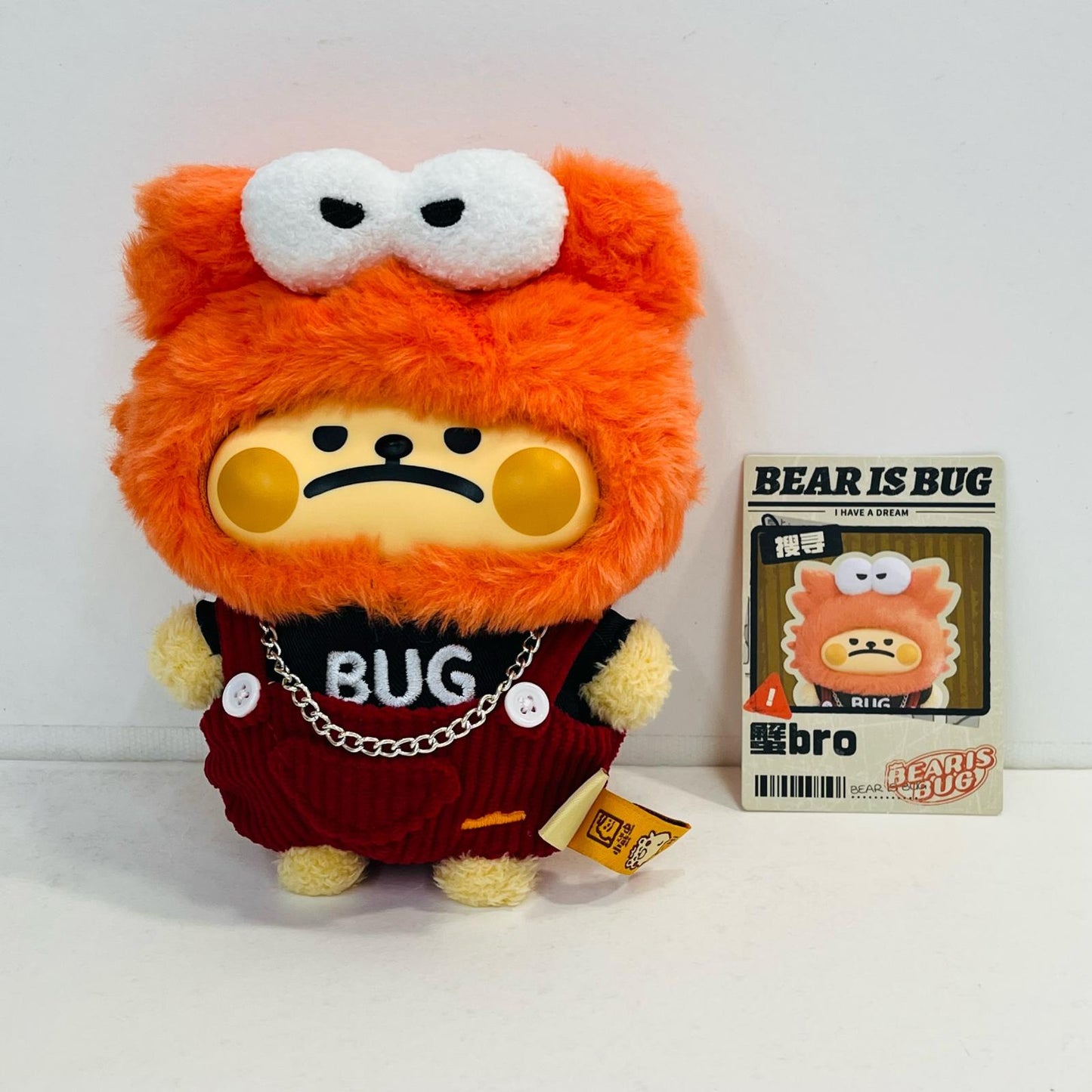 ぬいぐるみ カニ 「TOPTOY BEAR IS BUG 小熊虫 シリーズ ぬいぐるみペンダント」 カニ BEAR IS BUG 小熊虫 シリーズ【加古川物流】