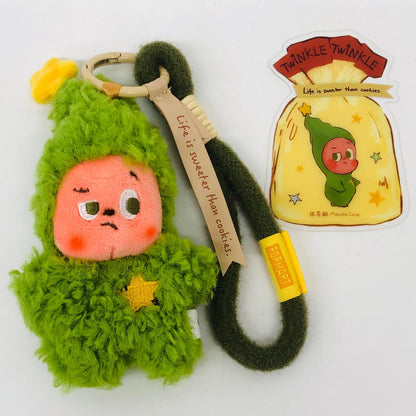 ぬいぐるみ Matcha Crisp 「POP MART Twinkle Twinkle Savor The Momentシリーズ Fresh-baked Mini Cookies Plush Pendant」 Matcha Crisp【加古川物流】