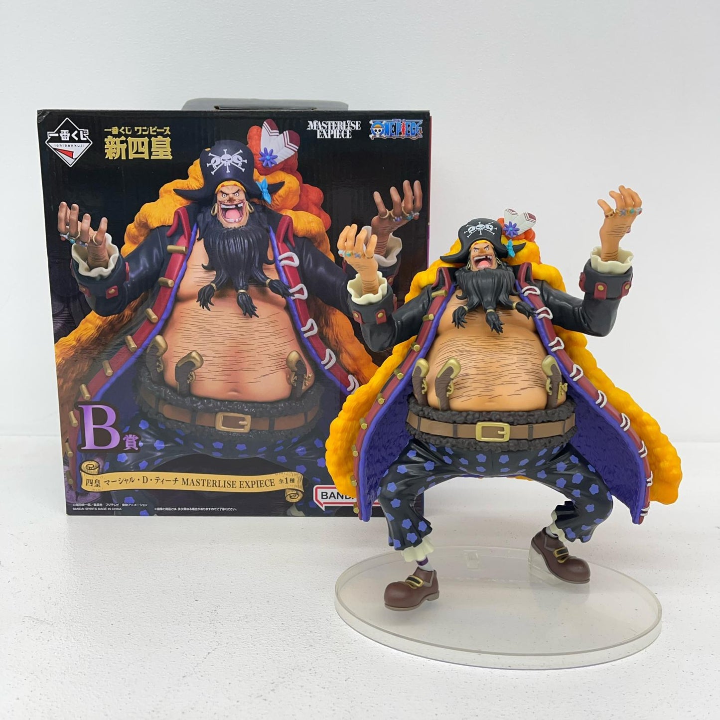 フィギュア B賞四皇マーシャル・D・ティーチMASTERLISEEXPIECEフィギュア「新四皇/一番くじワンピース」 四皇マーシャル・D・ティーチ 一番くじワンピース 新四皇 B賞 64331【フィギュア】【加古川物流】