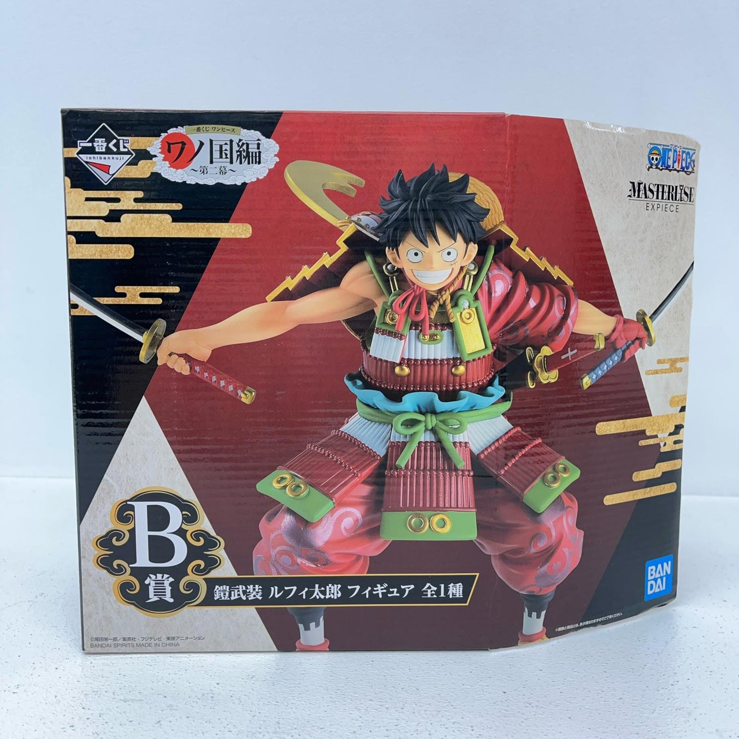フィギュア B賞ルフィ太郎鎧武装MASTERLISEEXPIECEフィギュア「ワノ国編～第二幕～一番くじワンピース」 ルフィ太郎 鎧武装 一番くじワンピース ワノ国編～第二幕～ B賞 718【フィギュア】【加古川物流】