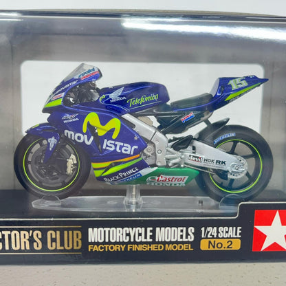 おもちゃ・玩具 1/24 Team Movistar Honda RC211V ’05 #15(ブルー×グリーン×イエロー) 「コレクターズクラブ モーターサイクルモデルズ No.2」 [26802] Team Movistar Honda RC211V ’05【加古川物流】