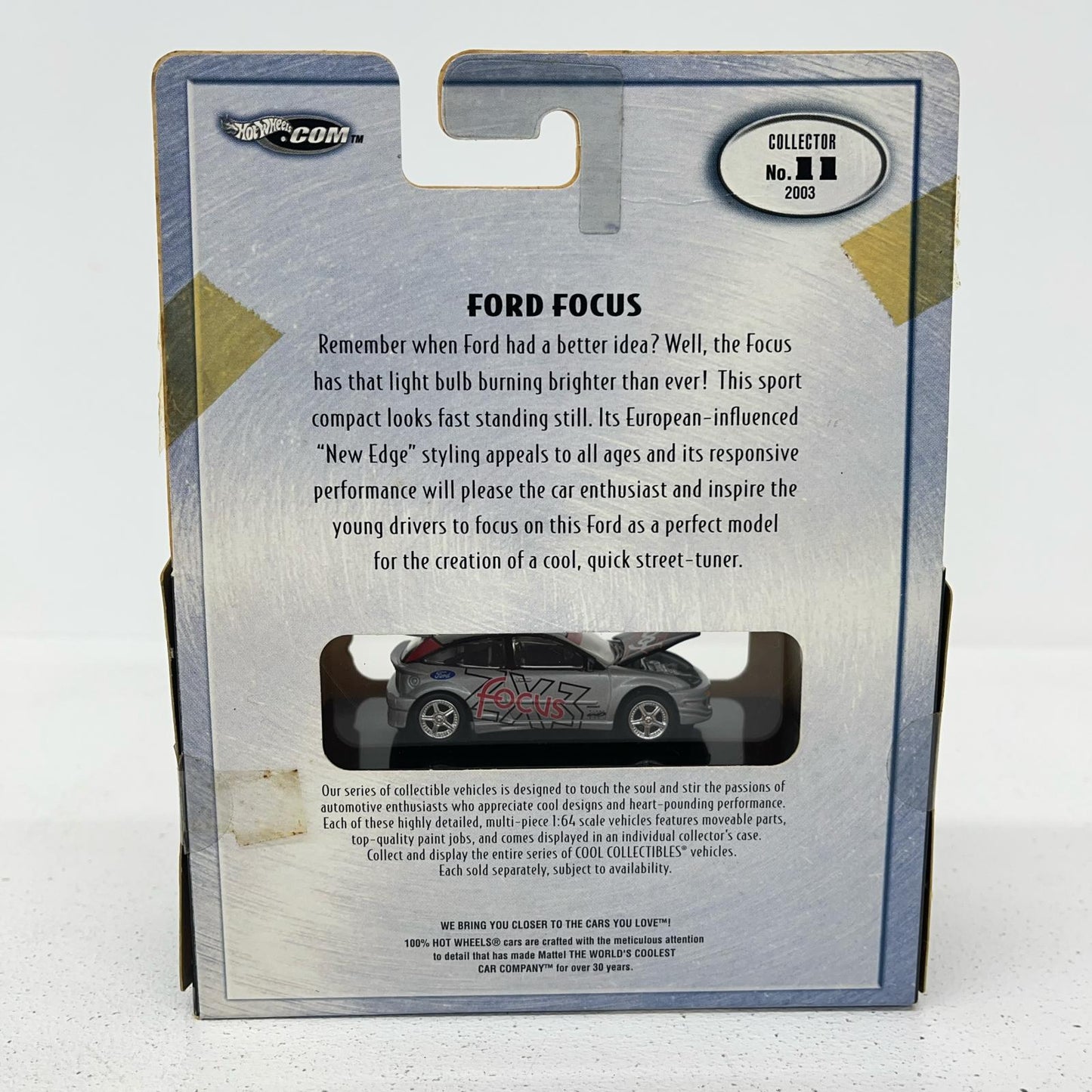 おもちゃ・玩具 1/64 FORD FOCUS(シルバー) 「100％ Hot Wheels」 [54549] FORD FOCUS【加古川物流】
