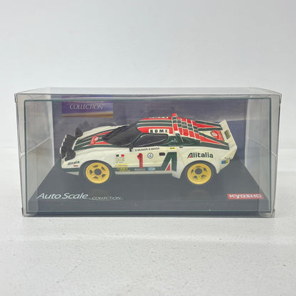 おもちゃ・玩具 1/27 LANCIA STRATOS ’77 Monte Carlo #1(ホワイト×グリーン×オレンジ) グロスコートボディ仕様 ミニッツレーサー用替えボディ 「オートスケールコレクション」 [MZG16MC] LANCIA STRATOS ’77 Monte Carlo ミニッツレーサー用替えボディ【加古川物流】