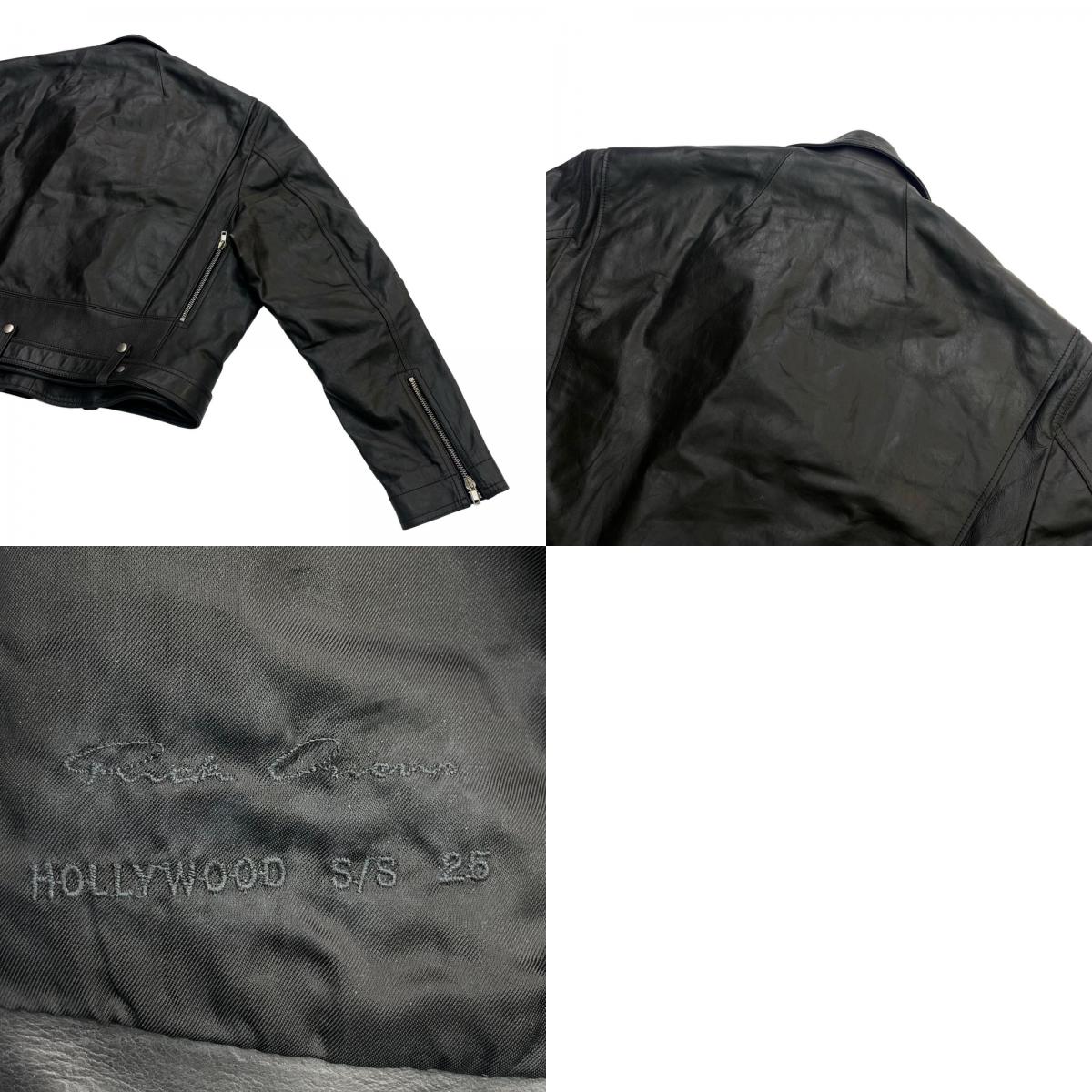 Rick Owens | リックオウエンス Cropped Jumbo Bauhaus Stooges ライダースジャケット ブラック【瀬戸大橋店】