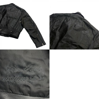 Rick Owens | リックオウエンス Cropped Jumbo Bauhaus Stooges ライダースジャケット ブラック【瀬戸大橋店】