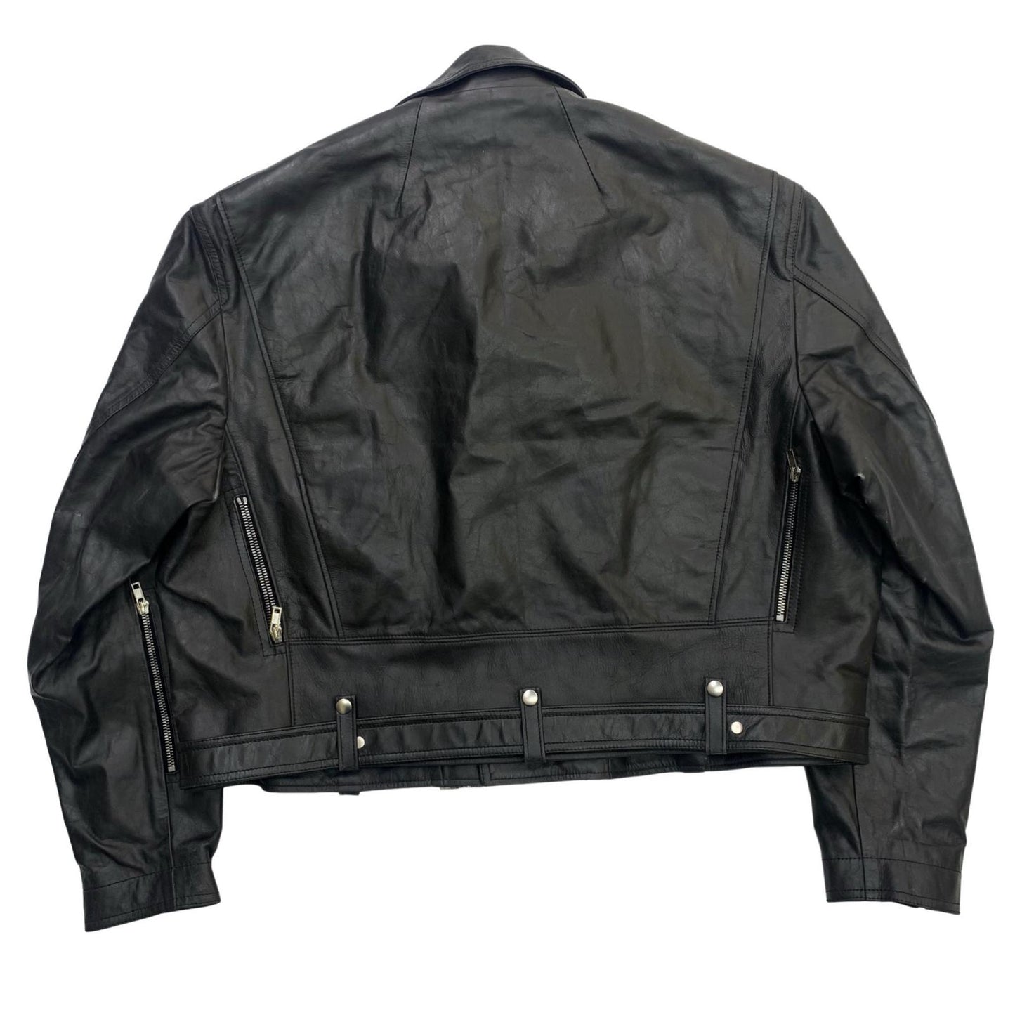Rick Owens | リックオウエンス Cropped Jumbo Bauhaus Stooges ライダースジャケット ブラック【瀬戸大橋店】