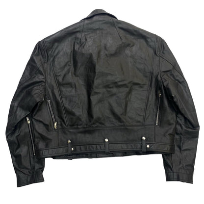 Rick Owens | リックオウエンス Cropped Jumbo Bauhaus Stooges ライダースジャケット ブラック【瀬戸大橋店】