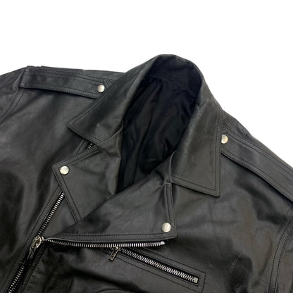 Rick Owens | リックオウエンス Cropped Jumbo Bauhaus Stooges ライダースジャケット ブラック【瀬戸大橋店】