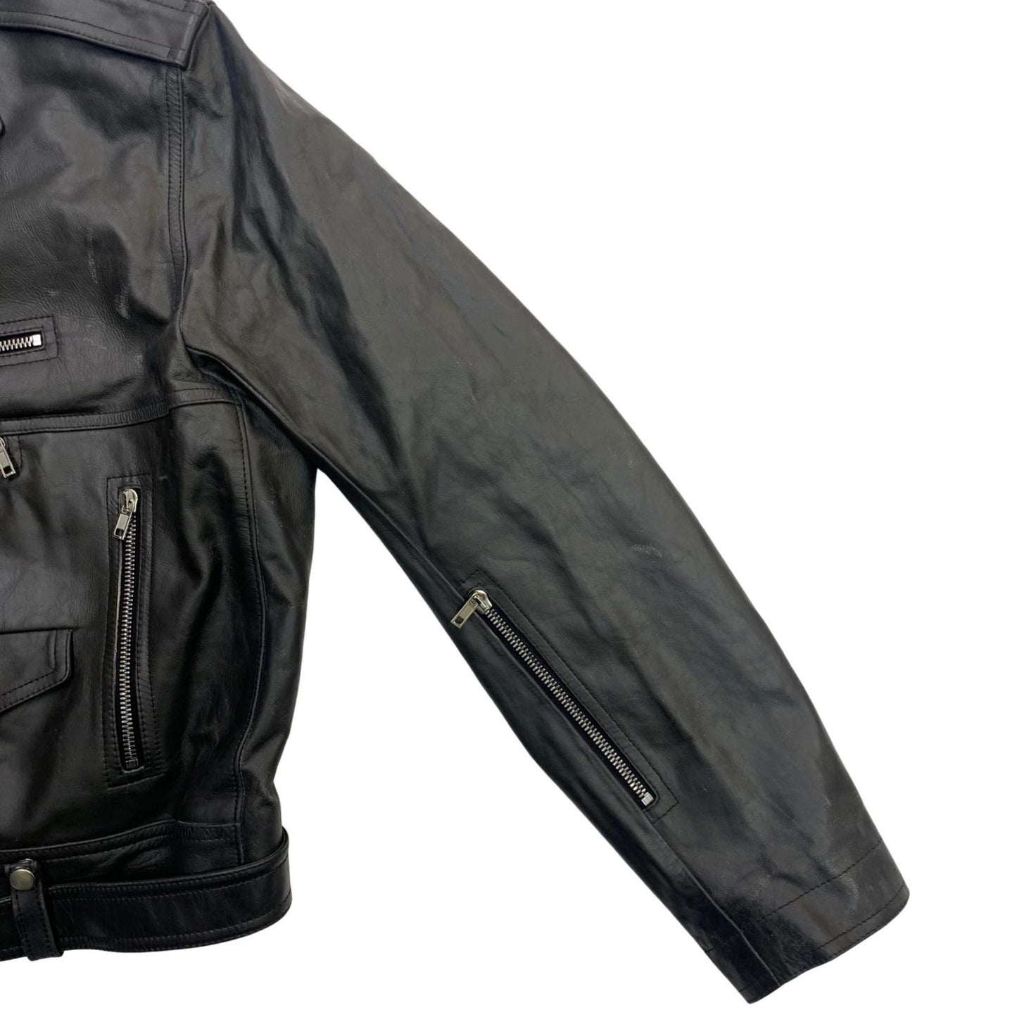 Rick Owens | リックオウエンス Cropped Jumbo Bauhaus Stooges ライダースジャケット ブラック【瀬戸大橋店】