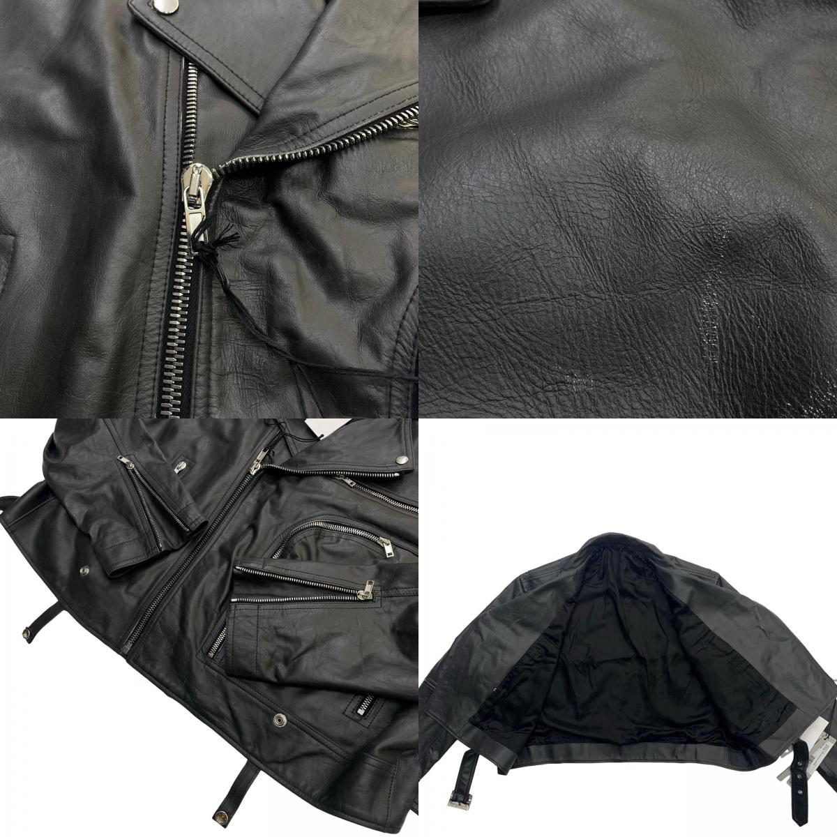 Rick Owens | リックオウエンス Cropped Jumbo Bauhaus Stooges ライダースジャケット ブラック【瀬戸大橋店】