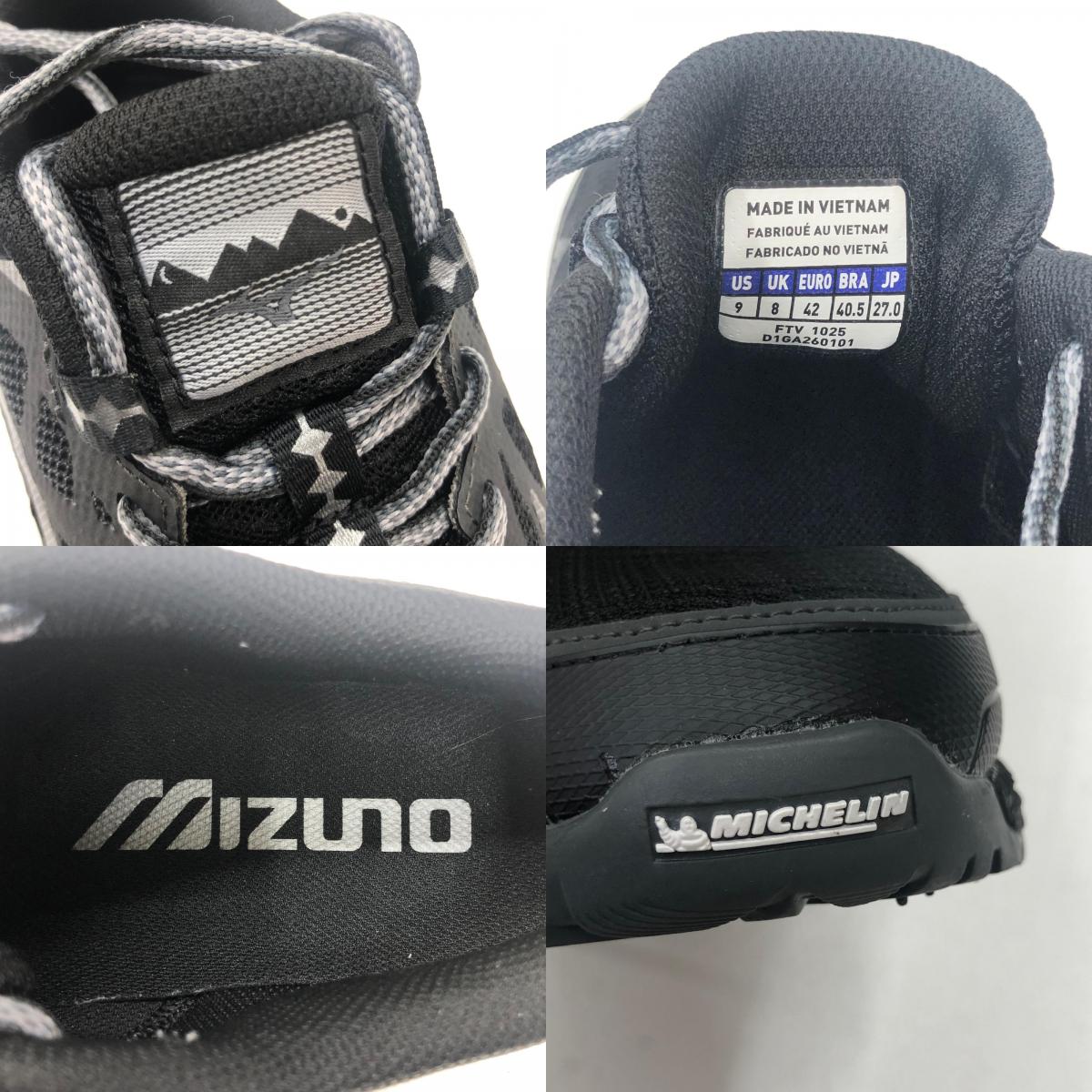 Mizuno | ミズノ WAVE DAICHI LS スニーカー ブラック 27cm【瀬戸大橋店】