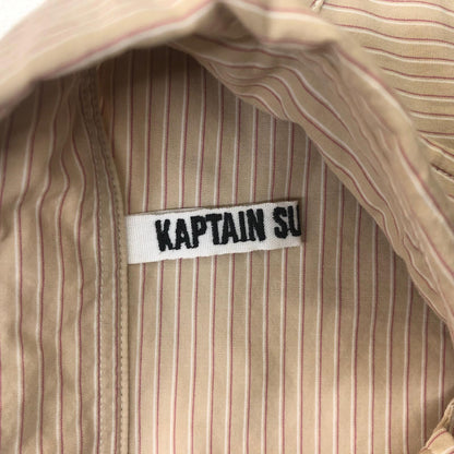 KAPTAIN SUNSHINE | キャプテンサンシャイン Cotton Semi Spread Collar Shirt 長袖シャツ ピンク サイズ：38【瀬戸大橋店】