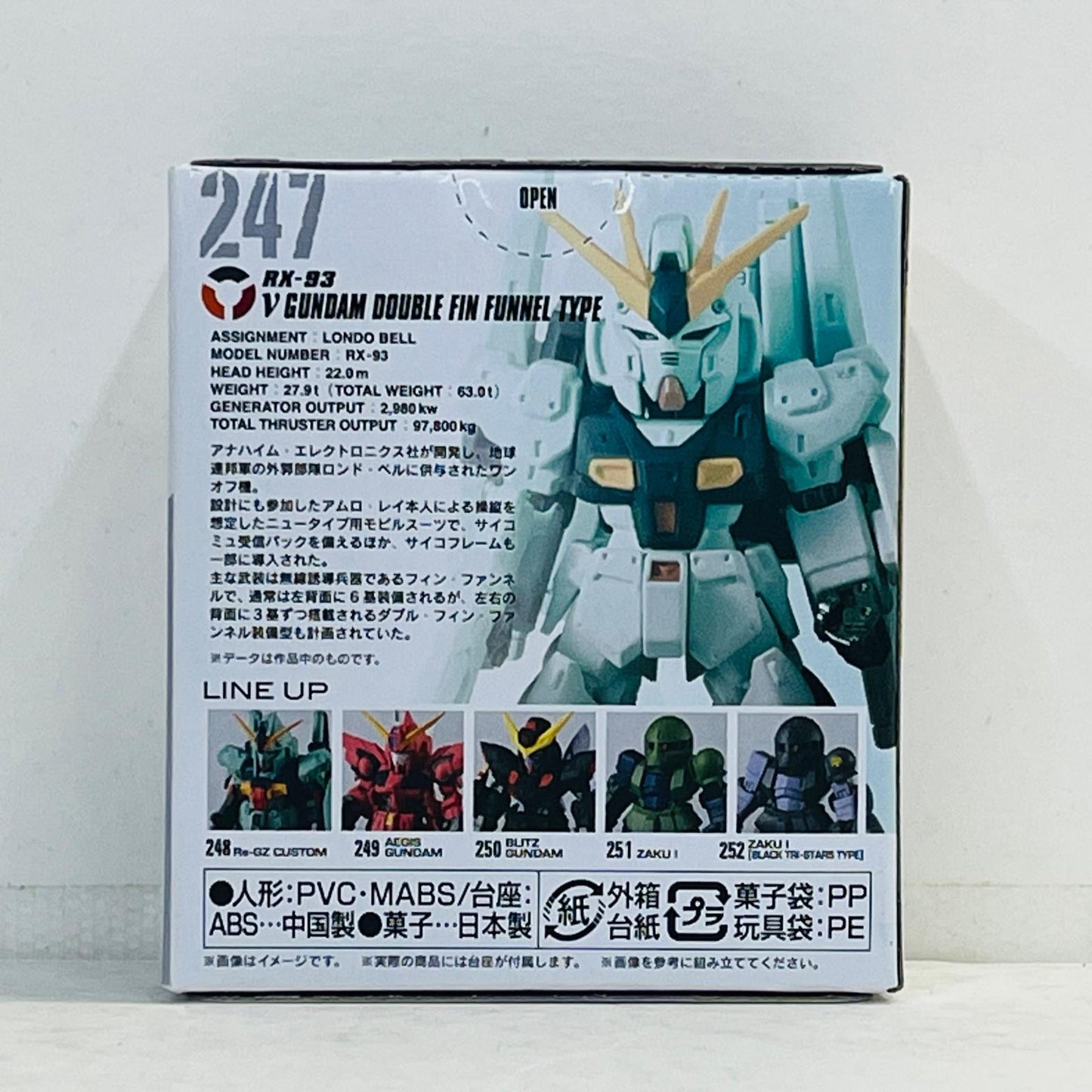 フィギュア 1.νガンダム(ダブル・フィン・ファンネル装備型)「FWGUNDAMCONVERGE#21」 1.νガンダム FW GUNDAM CONVERGE【フィギュア】【加古川物流】