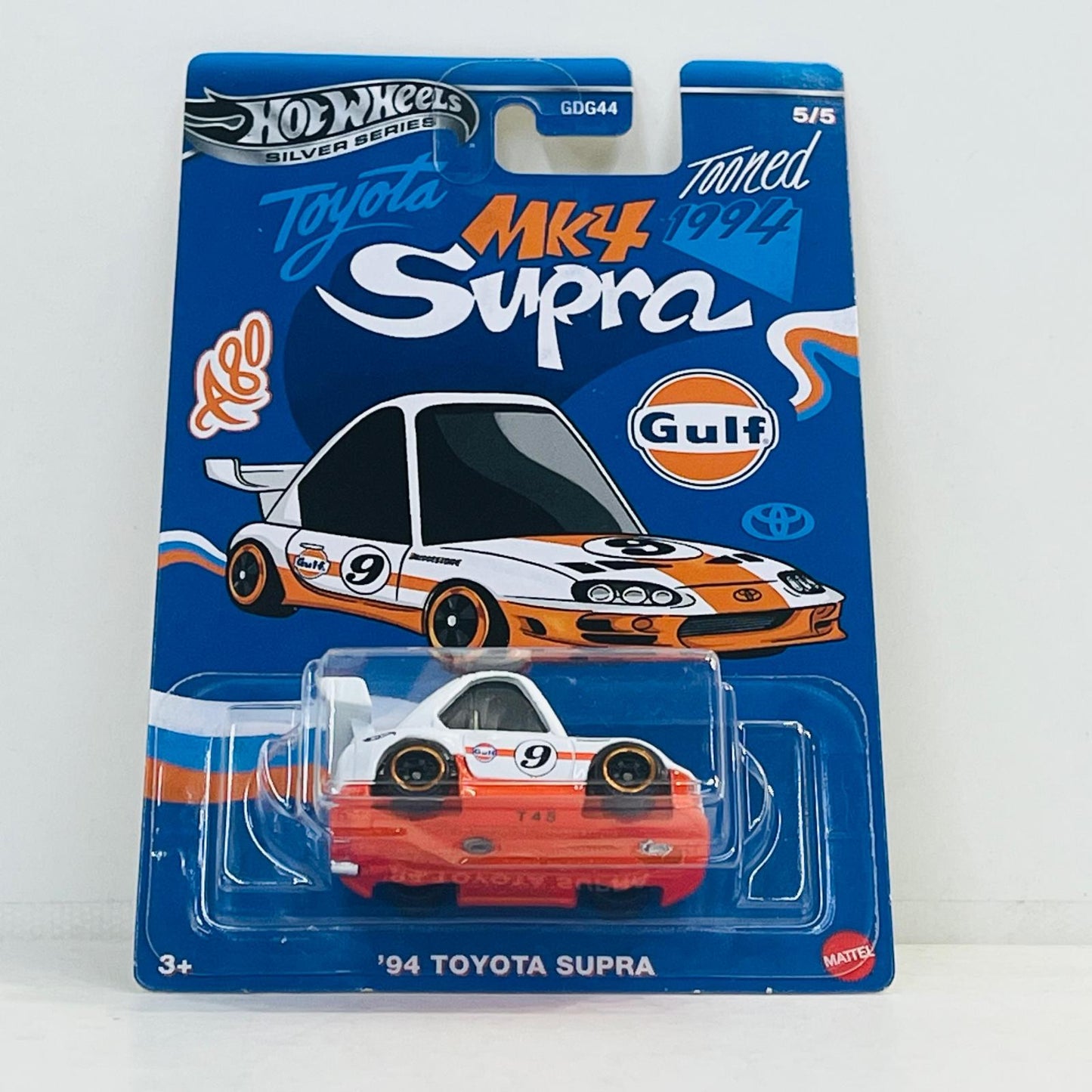 おもちゃ・玩具 1/64 94 トヨタ スープラ 「Hot Wheels テーマオートモーティブ ノッポ・ガルフレーシング」 [JCB65] 94 トヨタ スープラ 1/64スケール【加古川物流】