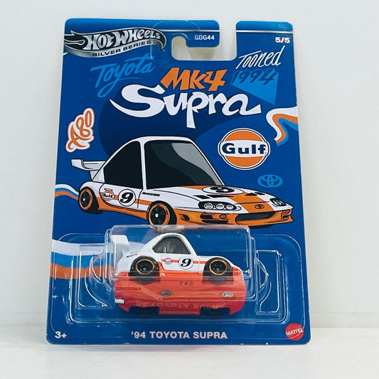 おもちゃ・玩具 1/64 94 トヨタ スープラ 「Hot Wheels テーマオートモーティブ ノッポ・ガルフレーシング」 [JCB65] 94 トヨタ スープラ 1/64スケール【加古川物流】