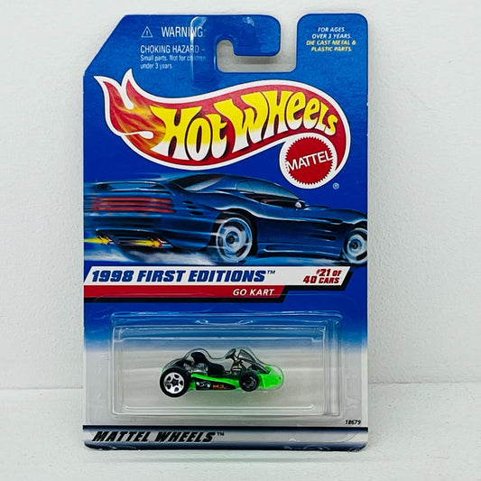 フィギュア Hot Wheels 1998 FIRST EDITIONS GO KART グリーン 18679 1998 FIRST EDITIONS GO KART グリーン【フィギュア】【加古川物流】