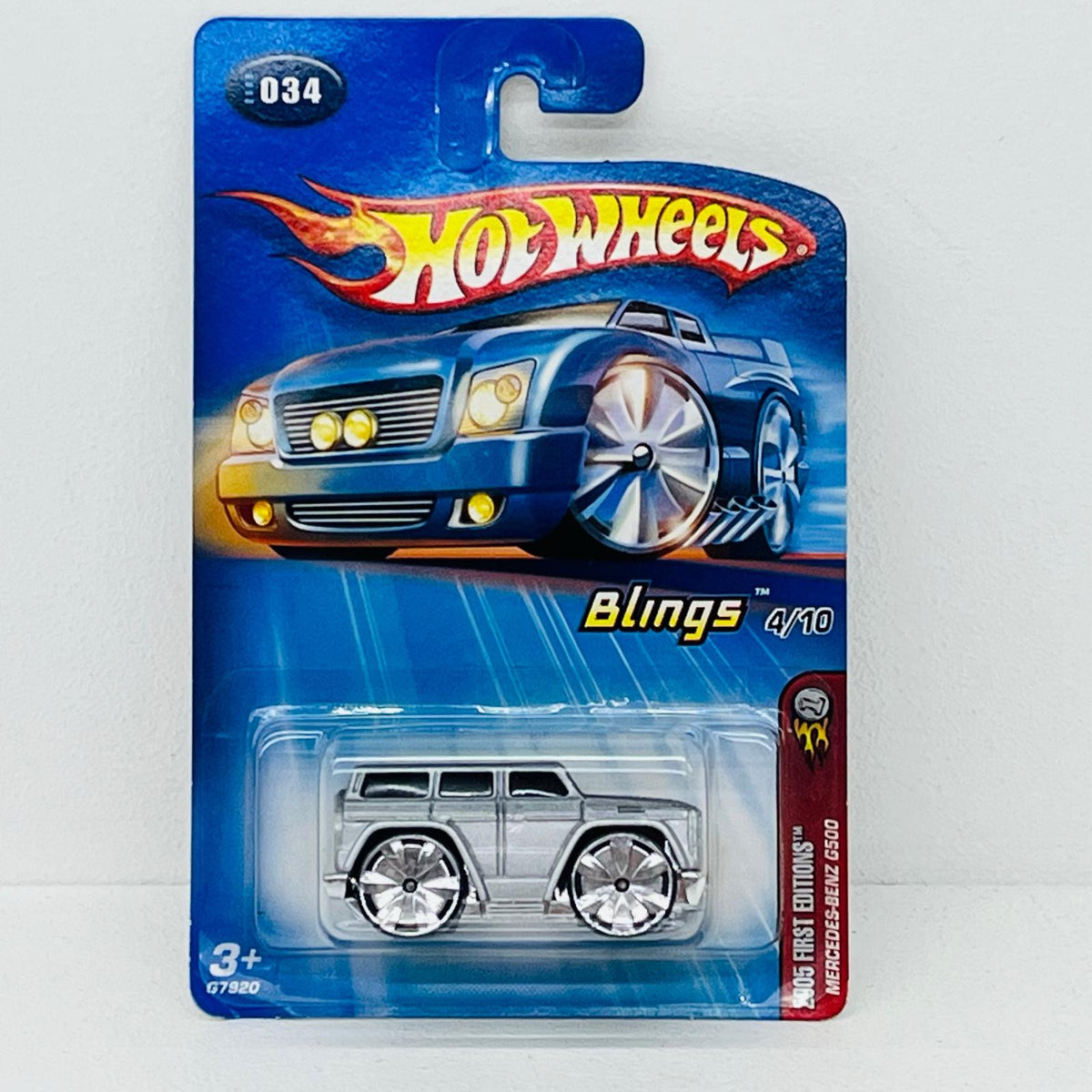 フィギュア Hot Wheels Blings 2005 First Editions MERCEDES-BENZ G500 シルバー G7920-0715 MERCEDES-BENZ G500 シルバー 2005 First Editions【フィギュア】【加古川物流】