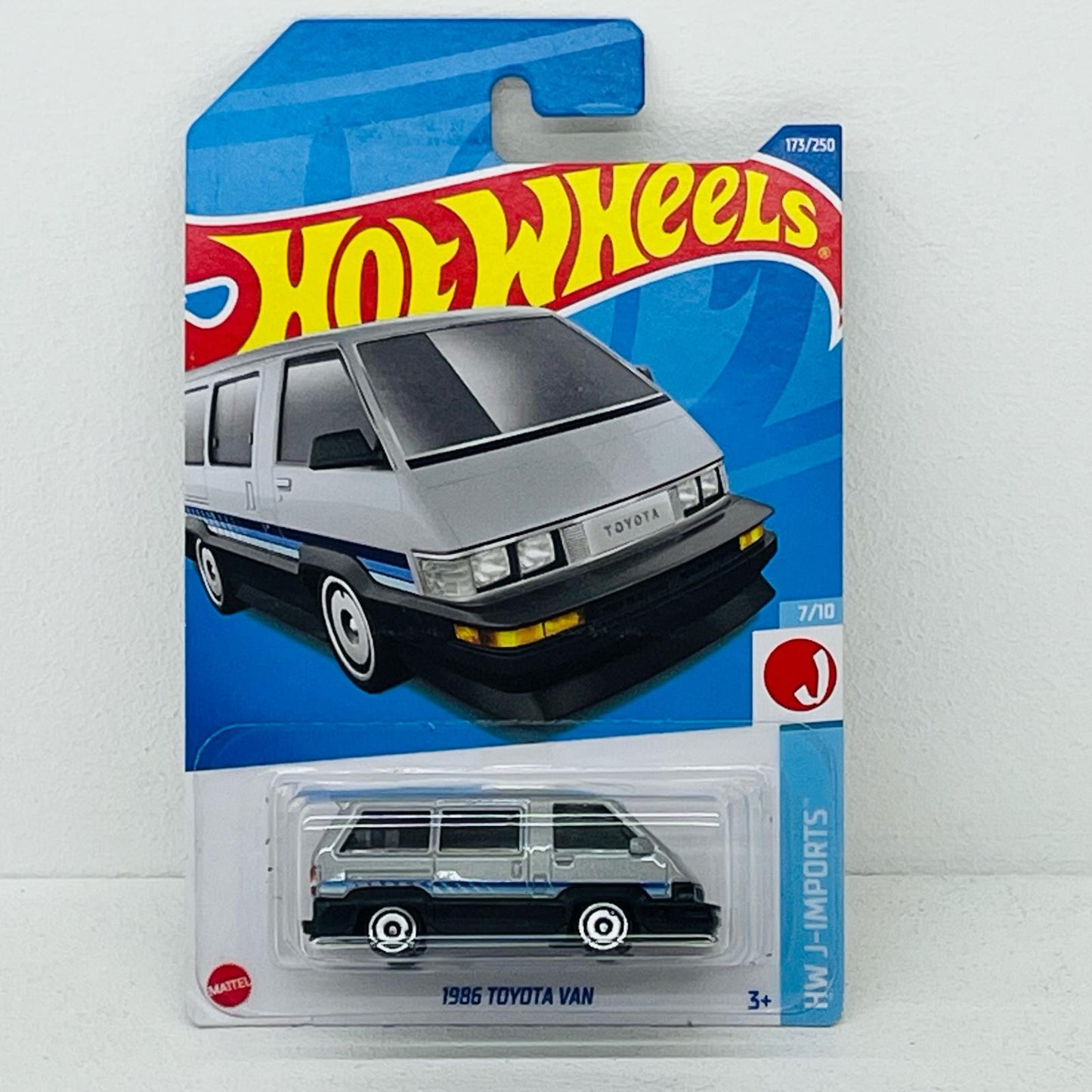 おもちゃ・玩具 1/64 1986 TOYOTA VAN(シルバー×ブラック×ブルー) 「Hot Wheels HW J-IMPORTS」 [HCX37] 1986 TOYOTA VAN(シルバー×ブラック×ブルー) 1/64スケール【加古川物流】