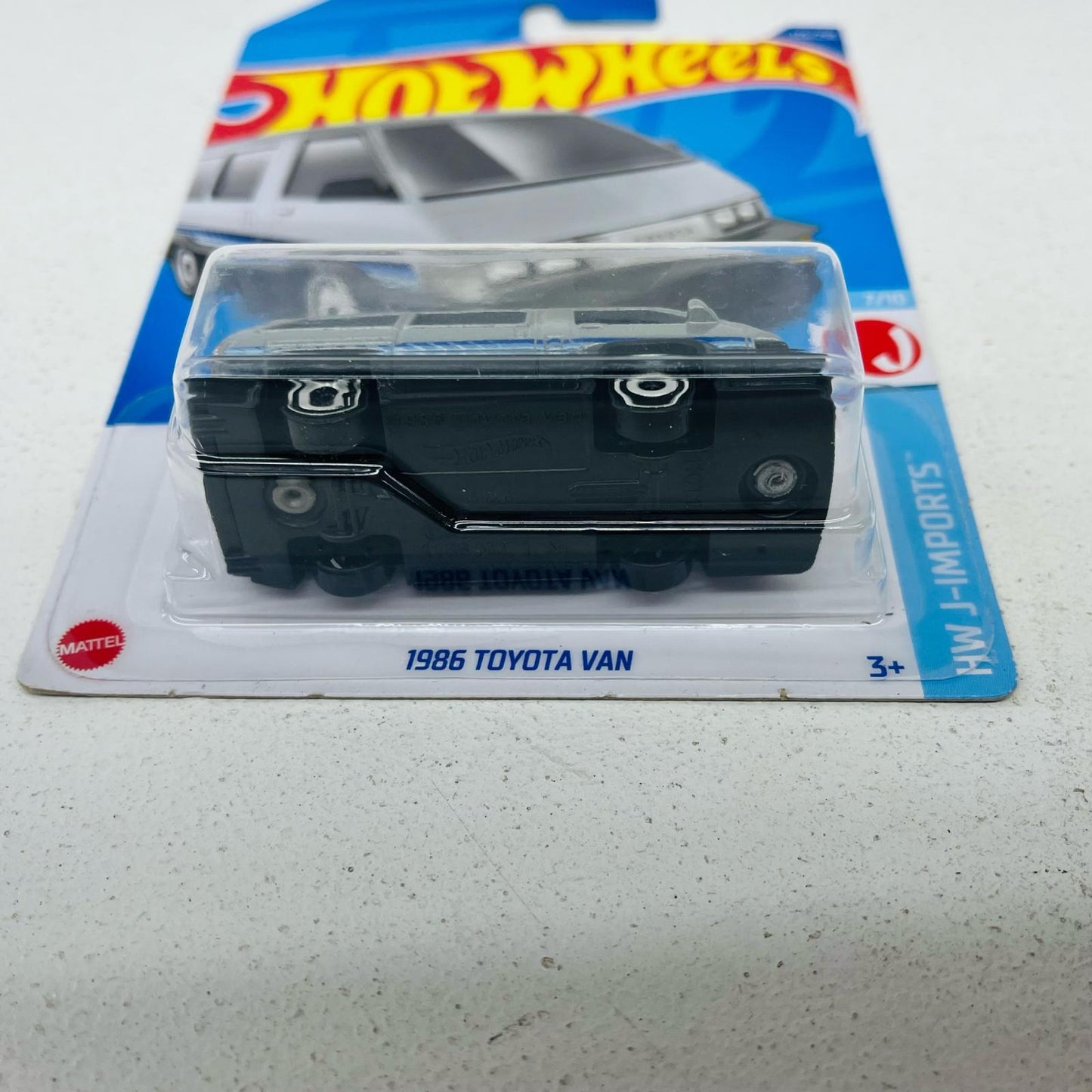 おもちゃ・玩具 1/64 1986 TOYOTA VAN(シルバー×ブラック×ブルー) 「Hot Wheels HW J-IMPORTS」 [HCX37] 1986 TOYOTA VAN(シルバー×ブラック×ブルー) 1/64スケール【加古川物流】