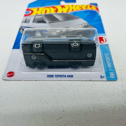おもちゃ・玩具 1/64 1986 TOYOTA VAN(シルバー×ブラック×ブルー) 「Hot Wheels HW J-IMPORTS」 [HCX37] 1986 TOYOTA VAN(シルバー×ブラック×ブルー) 1/64スケール【加古川物流】
