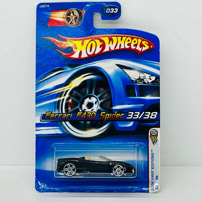 おもちゃ・玩具 1/64 Ferrari F430 Spider(ネイビー) 「Hot Wheels 2006 FIRST EDITIONS」 [J3274-1716] Ferrari F430 Spider(ネイビー) 1/64スケール【加古川物流】